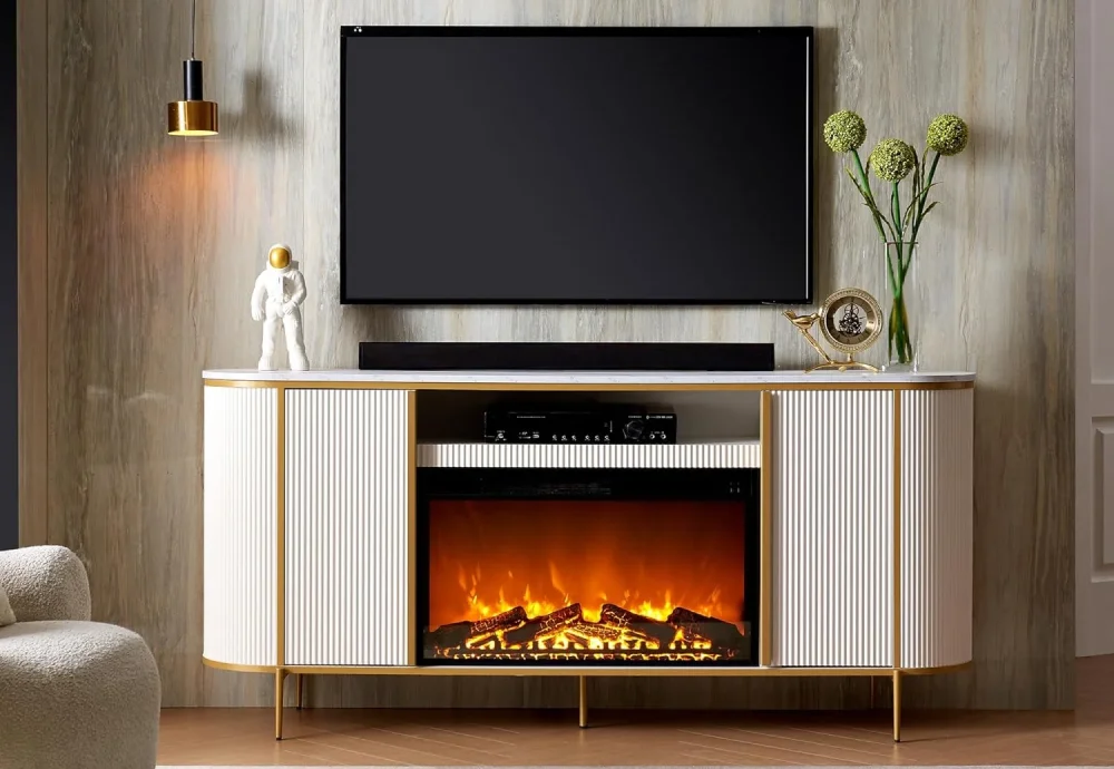 retro electric fireplace
