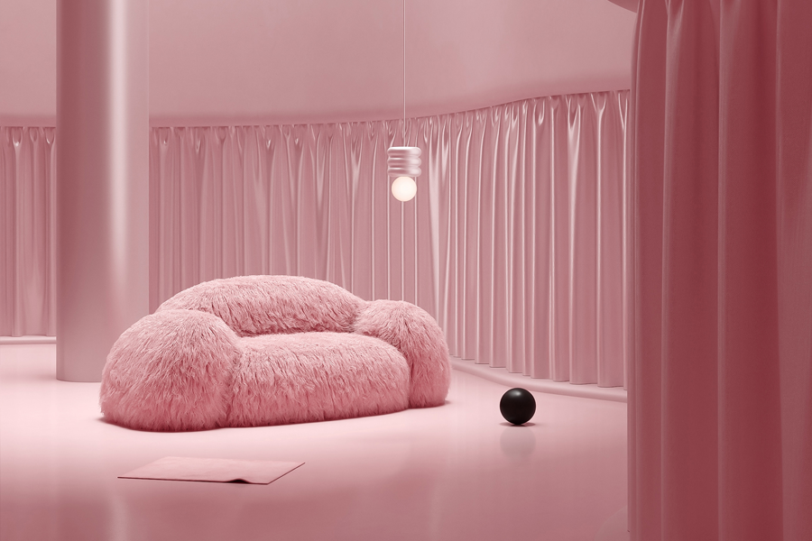 childrens pink sofa