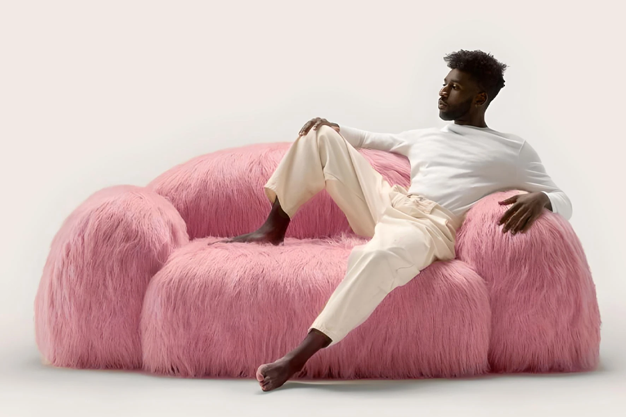 pink sofa sets
